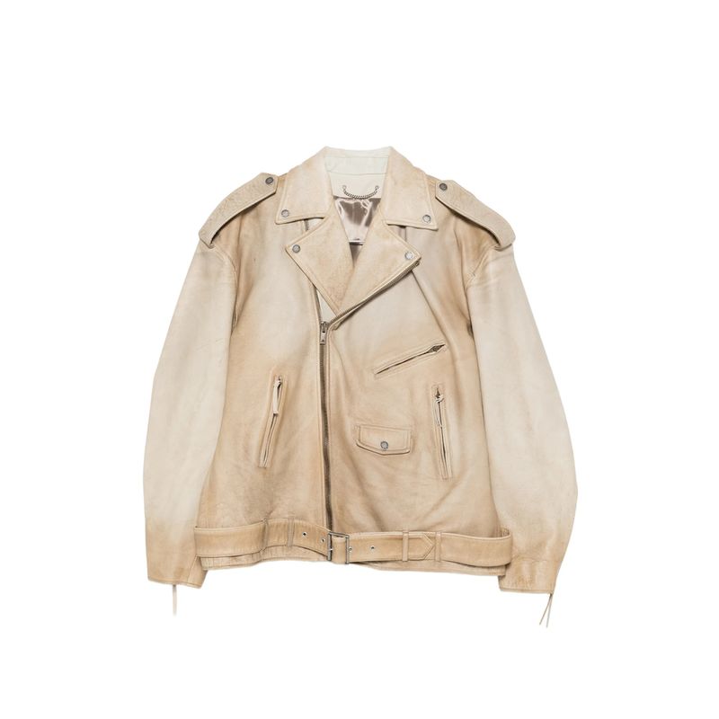 Golden Goose Neutrals Jackets  Leather Jackets Men